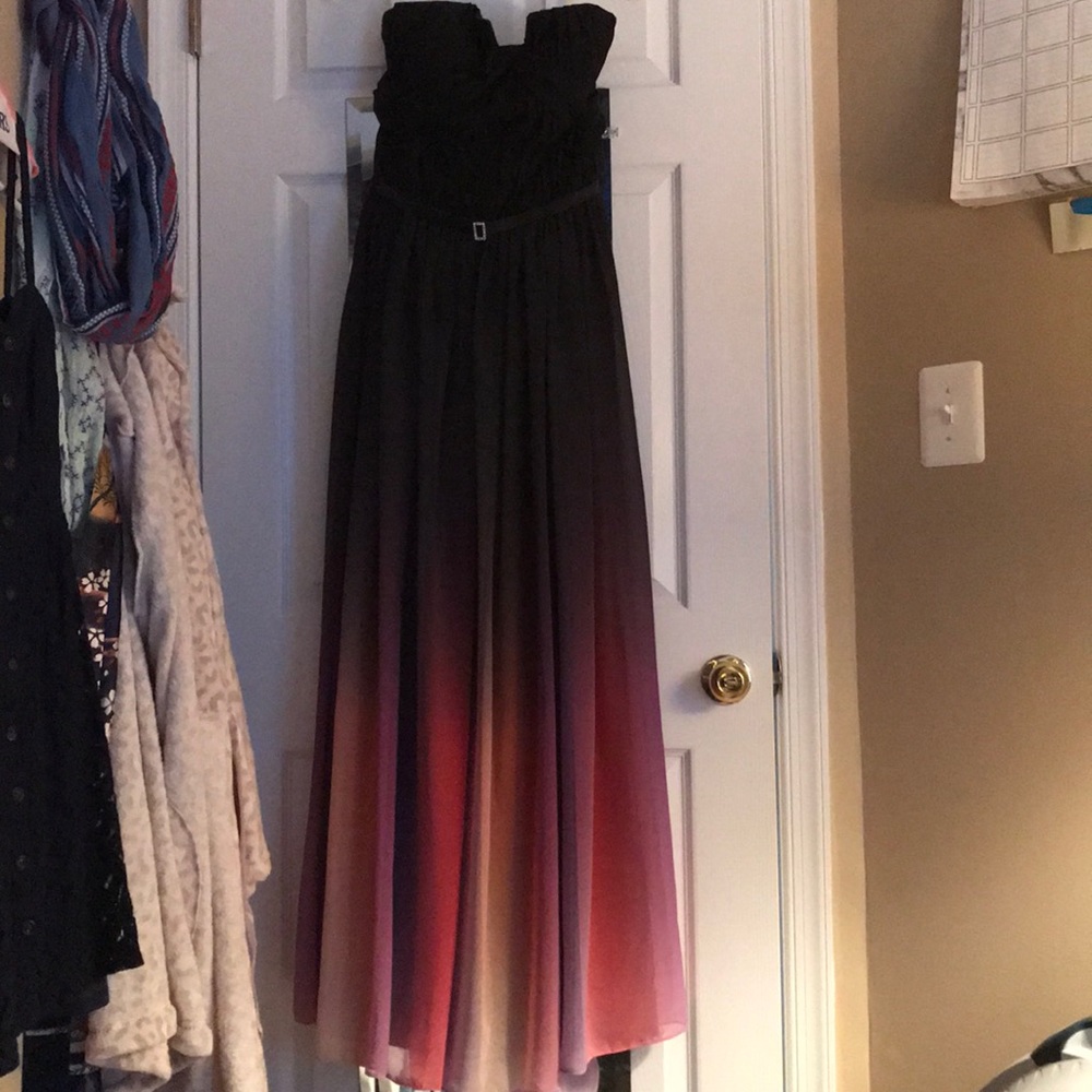 Prom dress with train